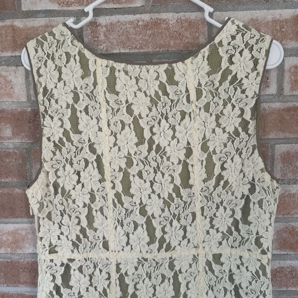 Sundance Orly Dress Silk Lace Green Size 12 - Picture 8 of 8
